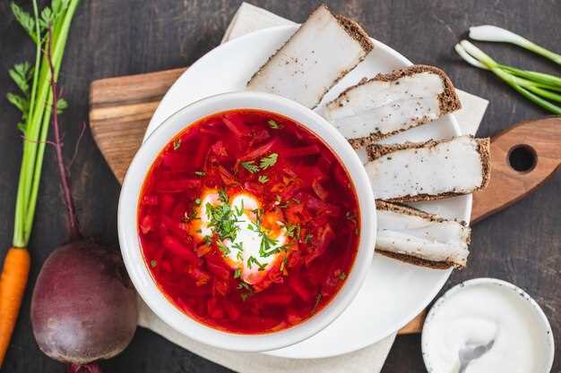 Ингредиенты для приготовления борща из курицы